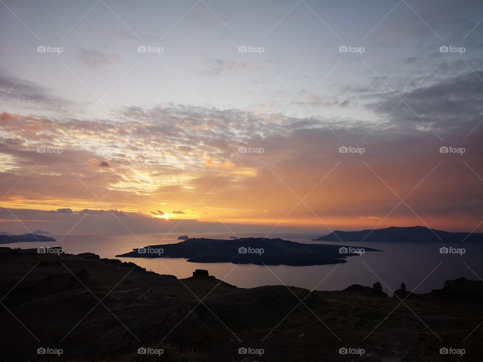 Sunset in Santorini
