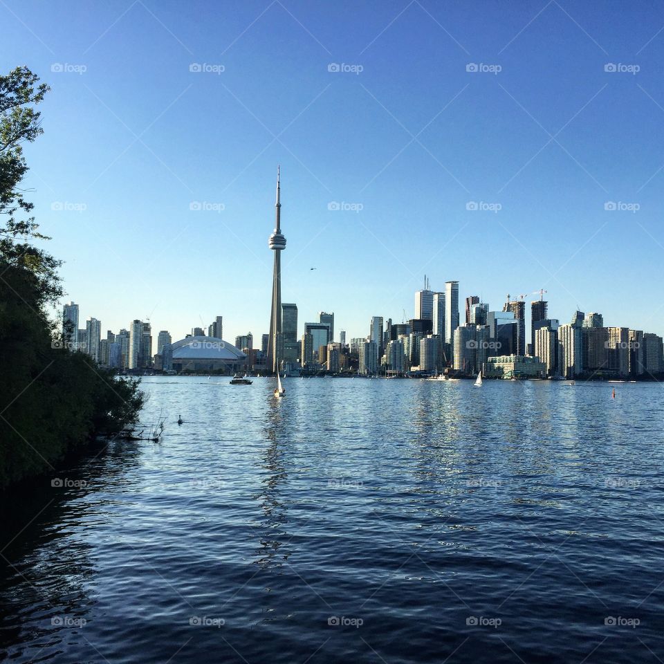 View of Toronto from the islands 