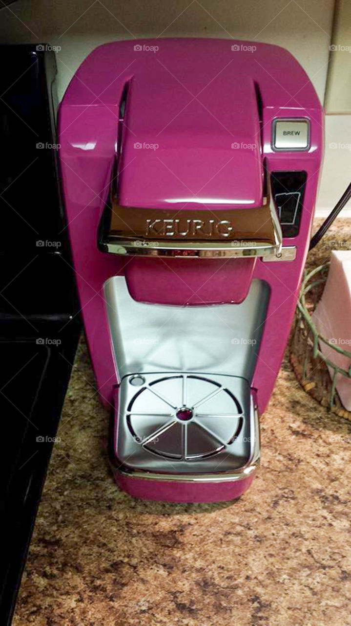 Keurig and it's pink!. My favorite kitchen appliance now come in my favorite color!