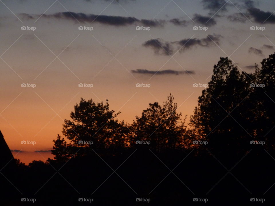 Dramatic sky at dusk