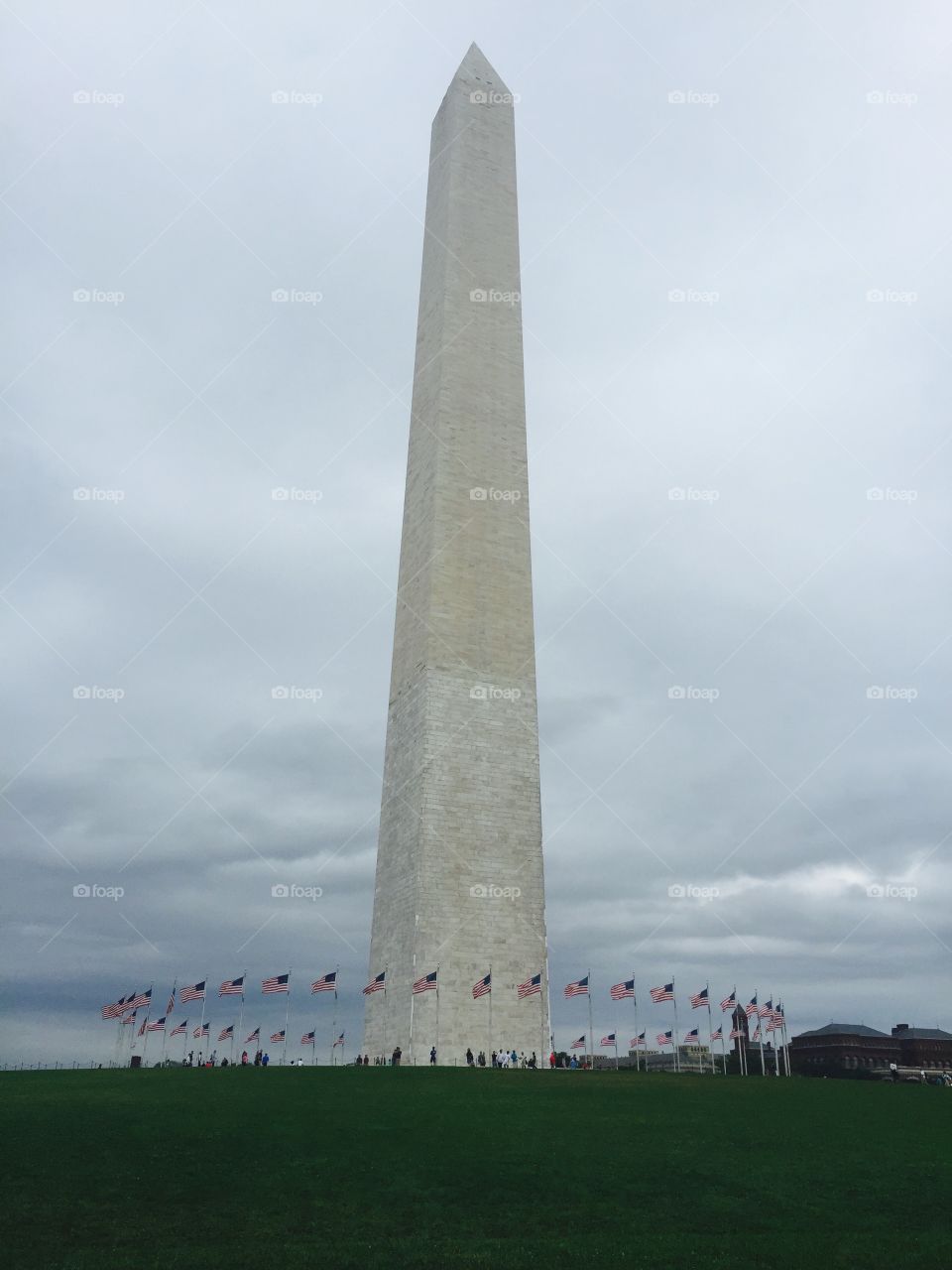 Washington Monument flags
