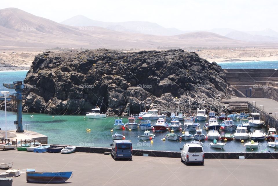 Cotillo harbour , fueteventura 