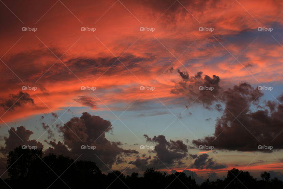 Dramatic sky and clouds