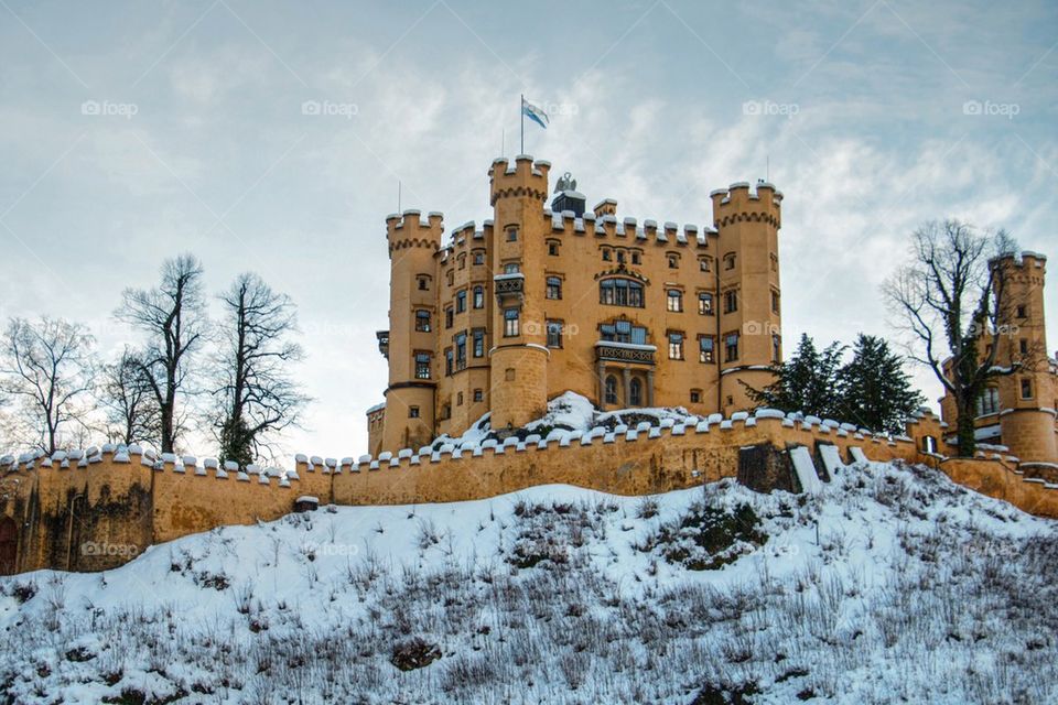 Hohenschwangau in winter