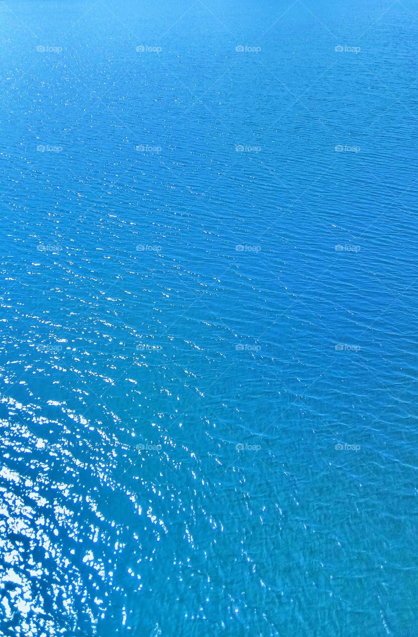 Blue sea water background