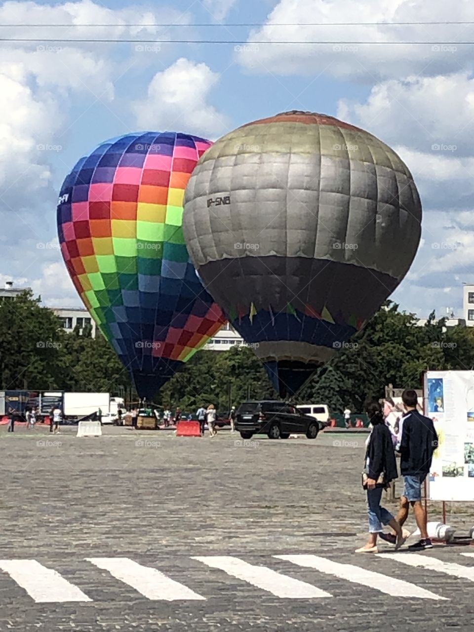 City Kharkov Ukraine air balloons 