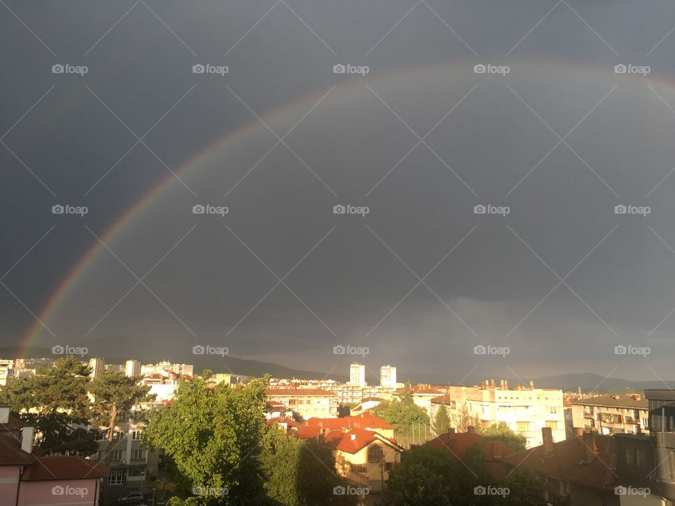 Rainbow in my city