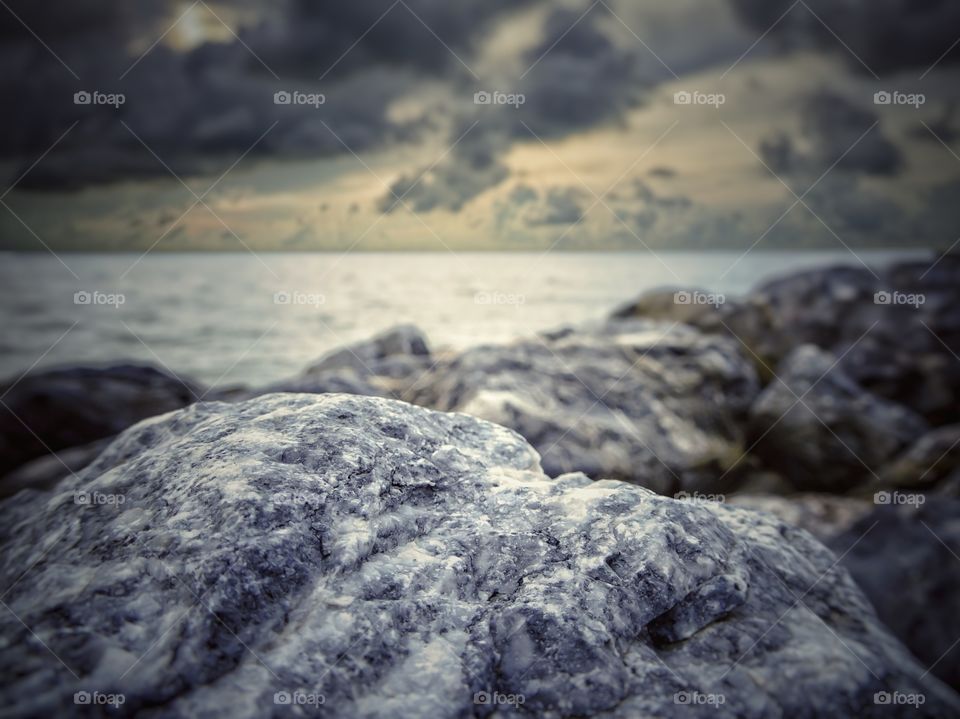 The sunset background