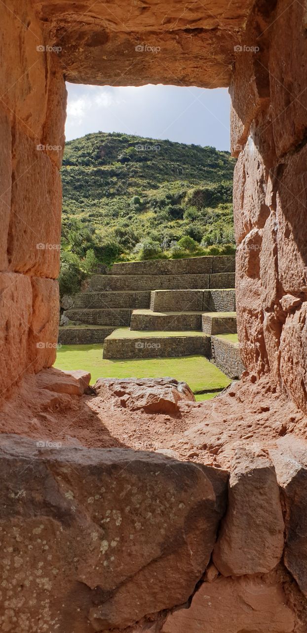 Windows Ruins of Pisaq Pérou
