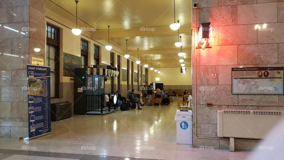 train station hallway