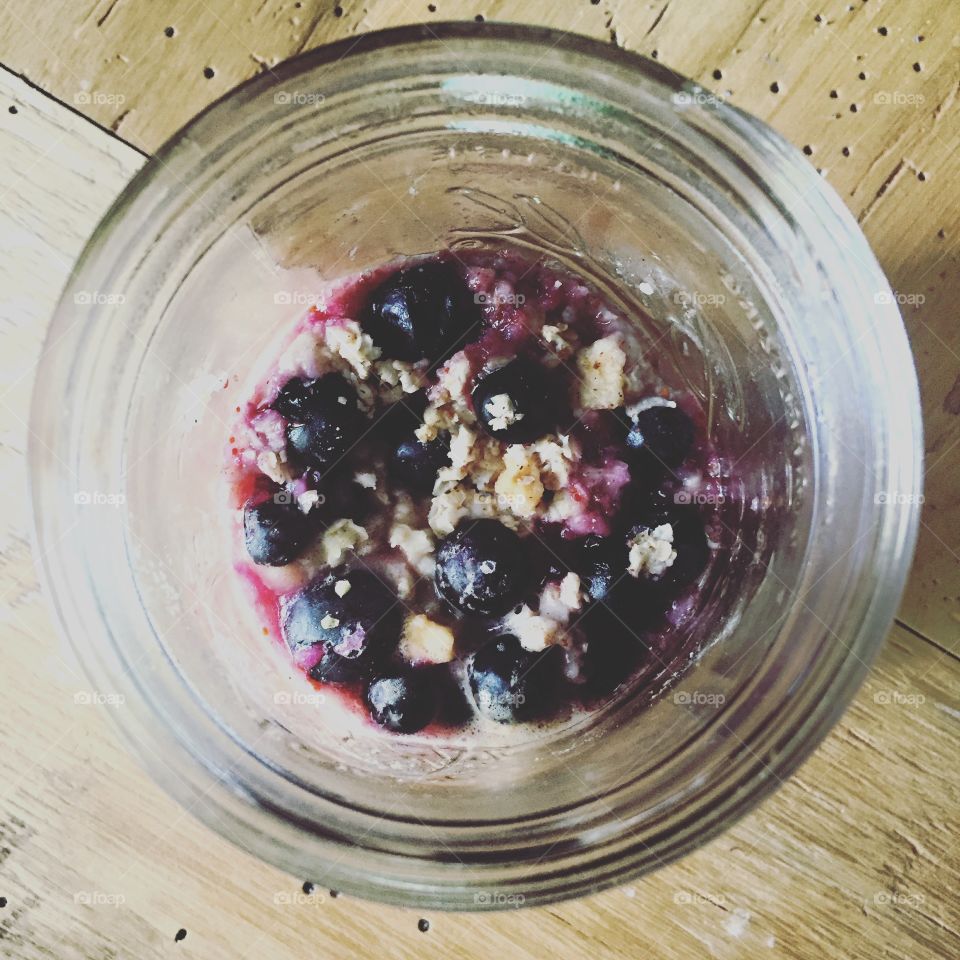 Premade Blueberry Oatmeal 