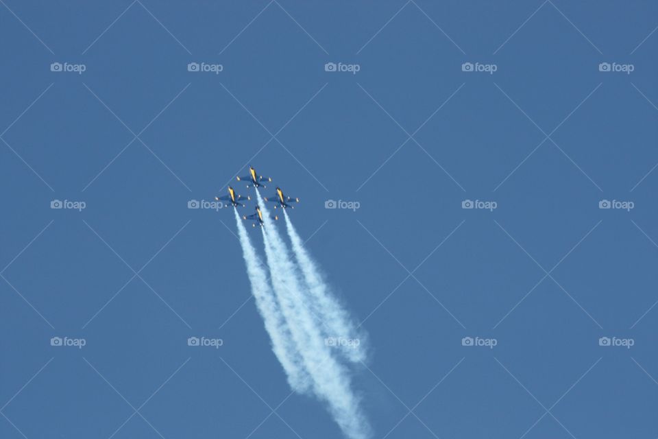 Blue Angels contrails