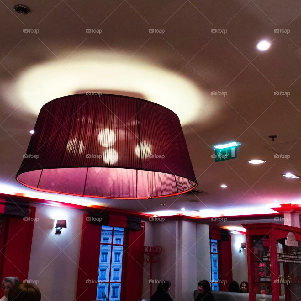 Large Chandelier  Cafe