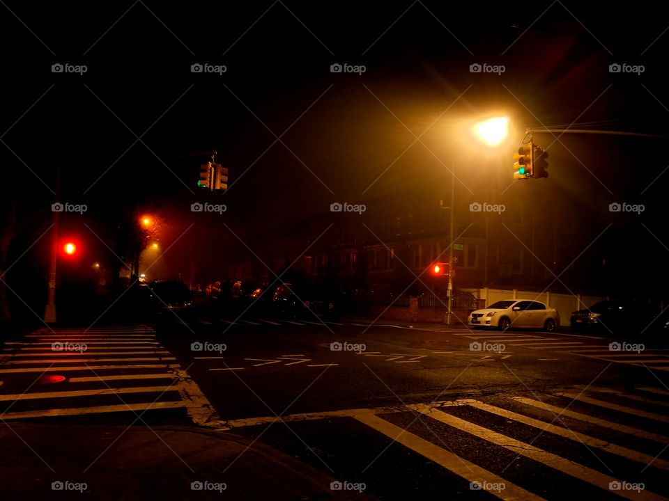 Street, Light, Sunset, Road, City