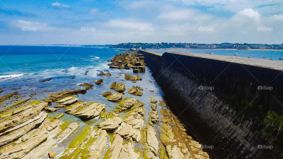 Seascape in Ciboure, France