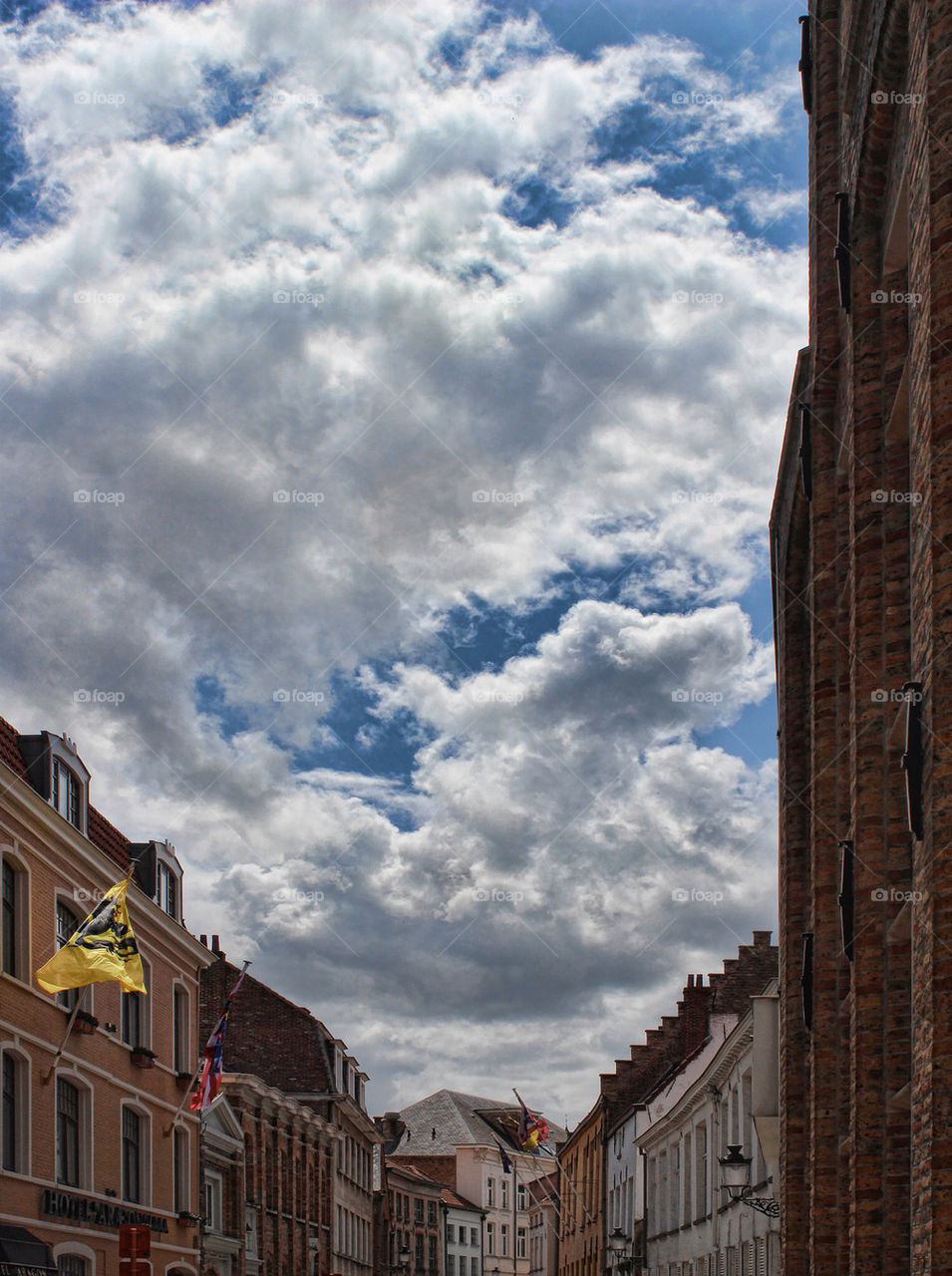 sky blue summer clouds by chris7ben