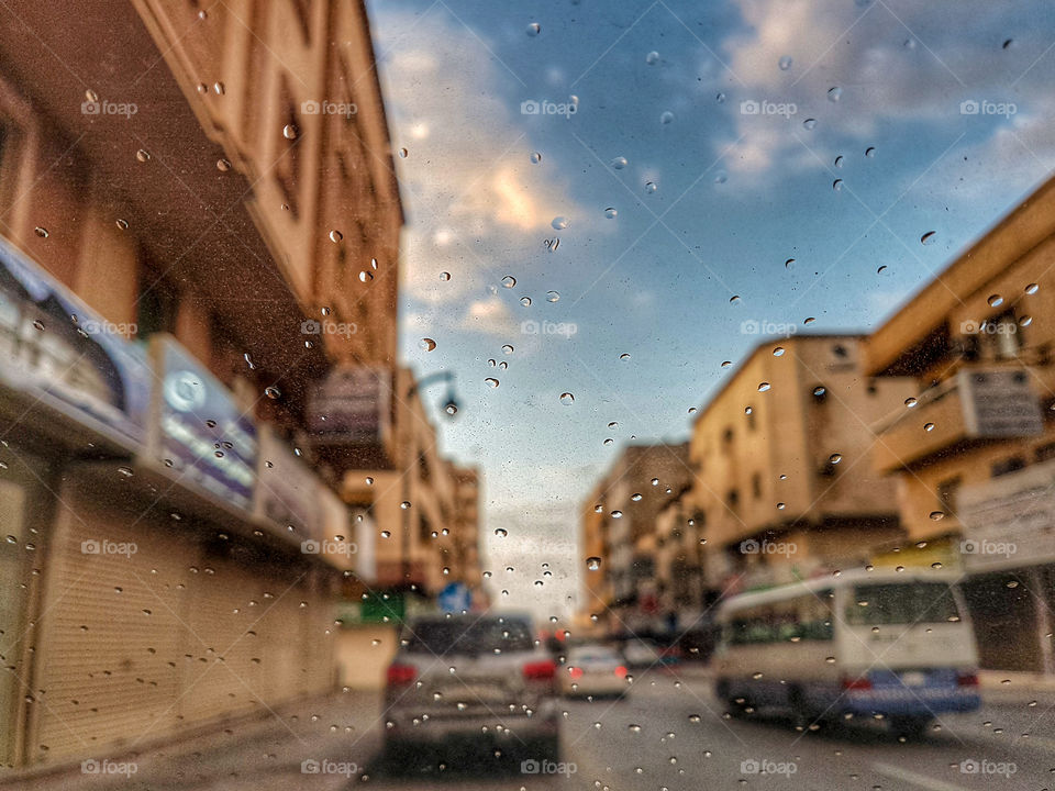 Morning raindrops