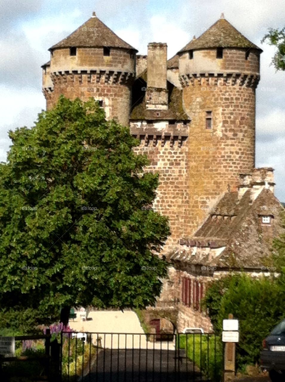 Anjony castle in Tornemire in France.