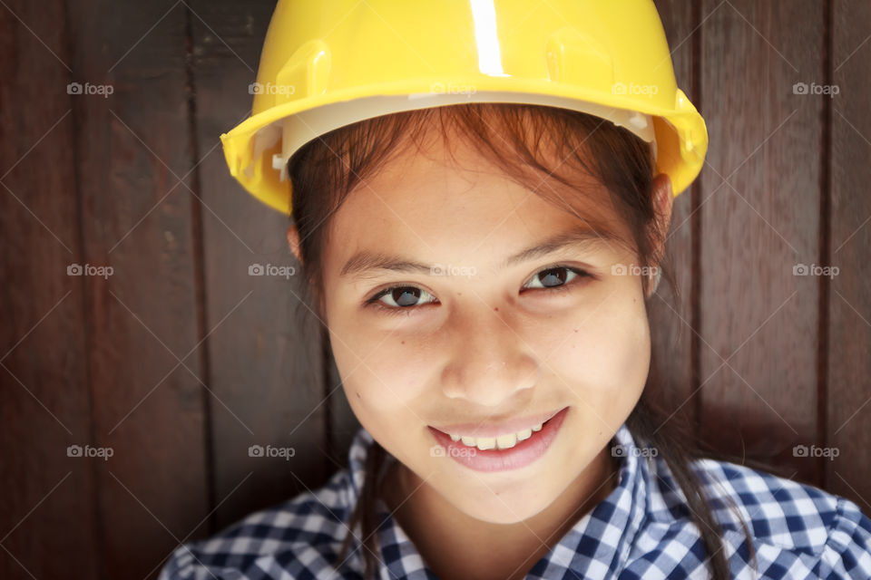 young engineering. young engineering with wood background