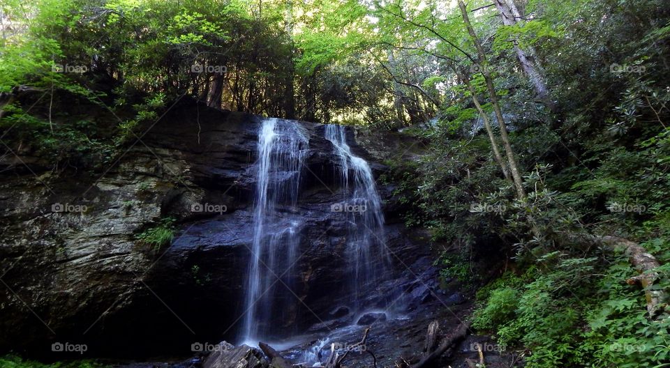 Beautiful Denton falls near Tate city in Georgia