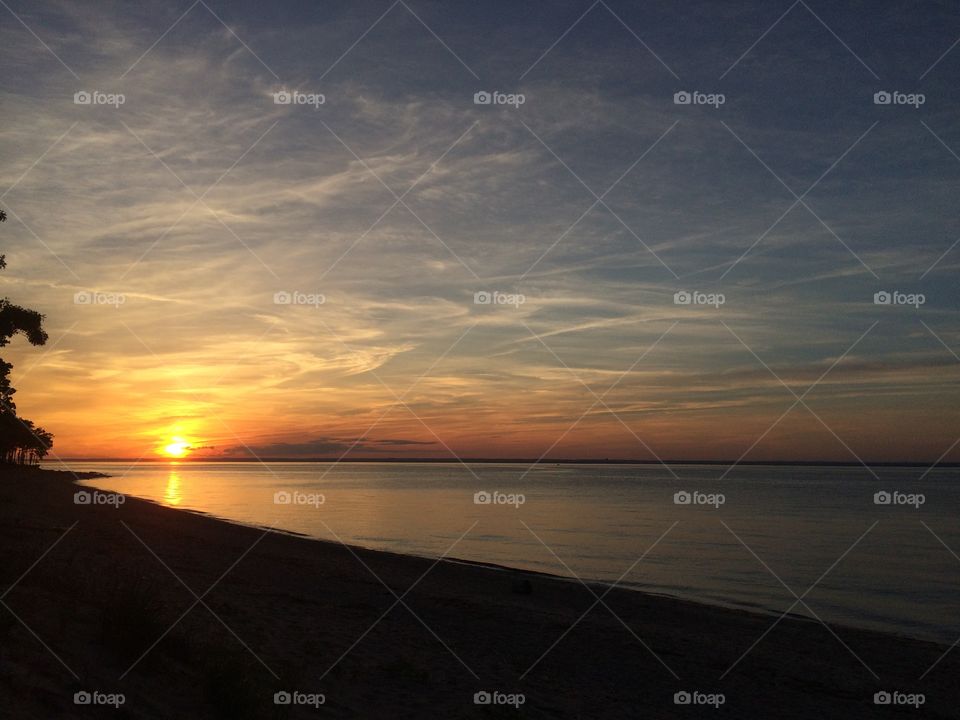 Sunset on Long Island 
Cold Spring Harbor, New York 