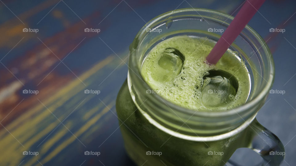 Tasty healthy green juice