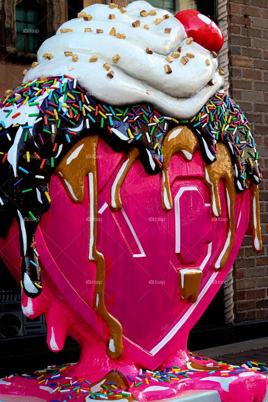 Sundae heart in Kansas City Missouri