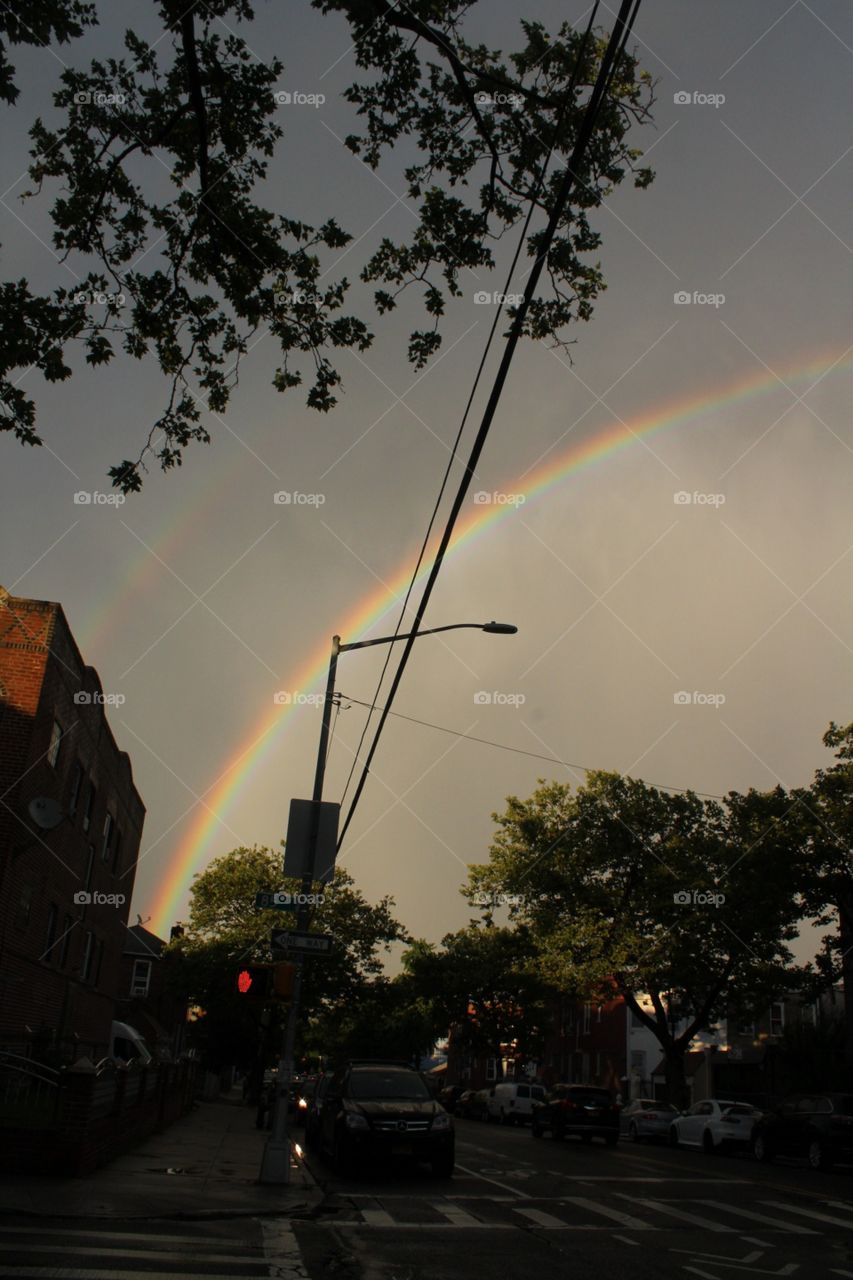 Landscape, No Person, Rainbow, Storm, Rain