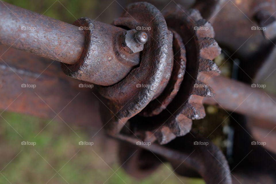 Close-up of rusted metal