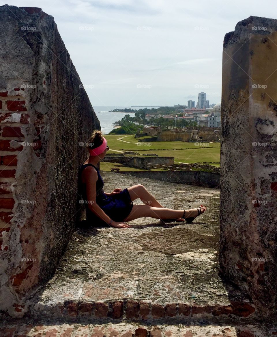 Looking out over San Juan towards my traveling future. 
