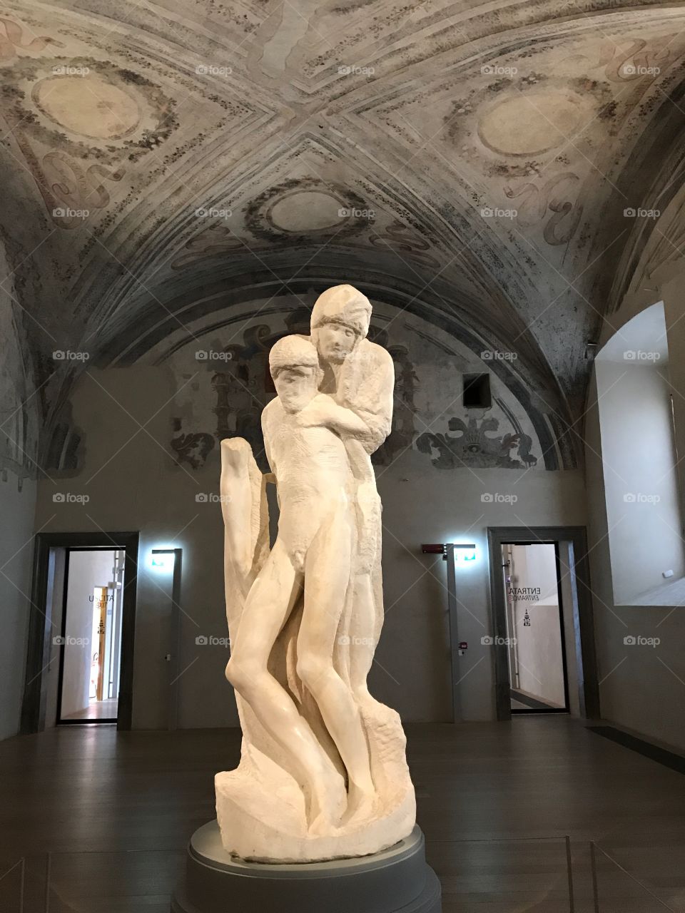 Last Michael Angelo unfinished sculpture castle of Milan