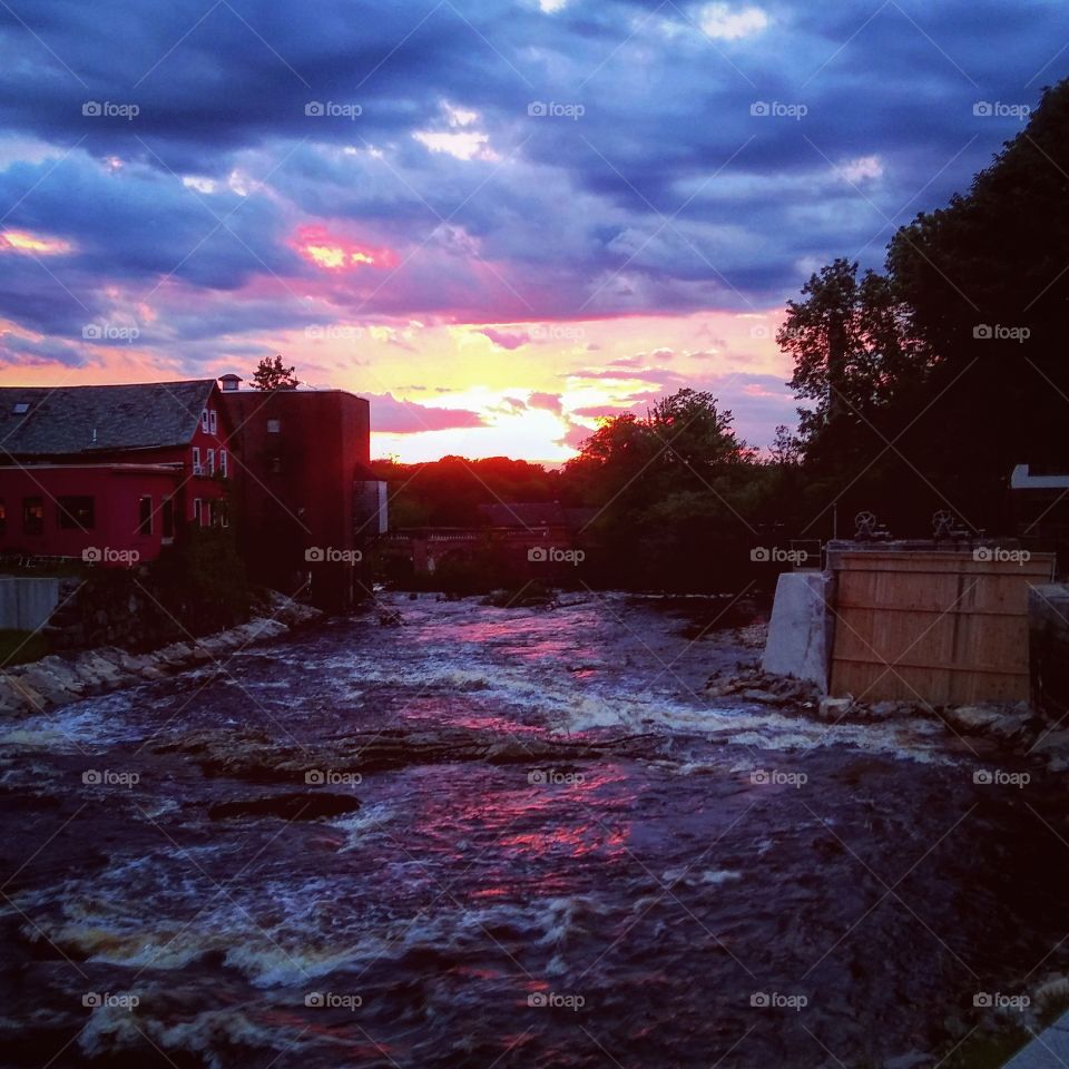 Sunsetting on the Exeter River