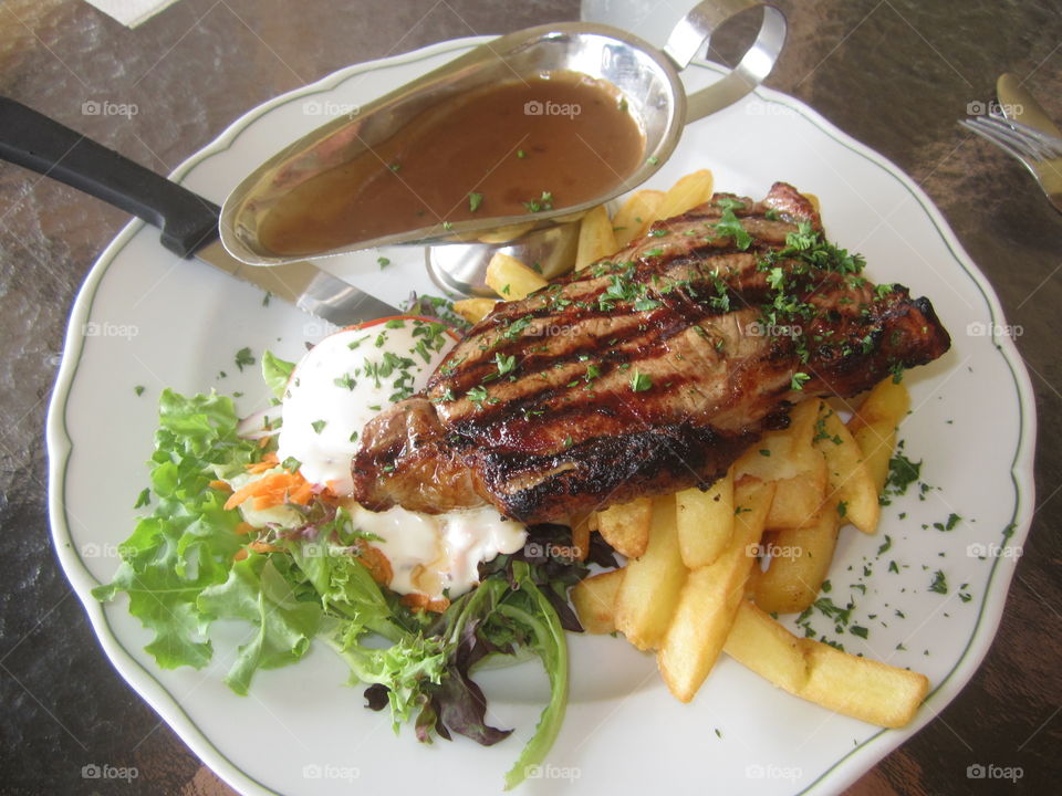 Steak and Salad 