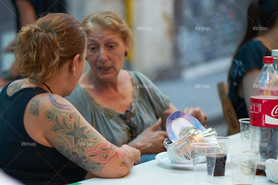 Ready for Fiestas de Gracia. Streets Decoration