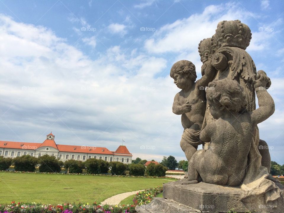 View of Nymphenburg's garden