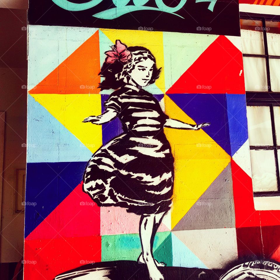 Street art in St. Kevin's arcade, Auckland