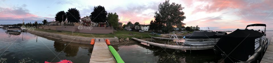 Panoramic Houghton Lake Kinsey August 2020