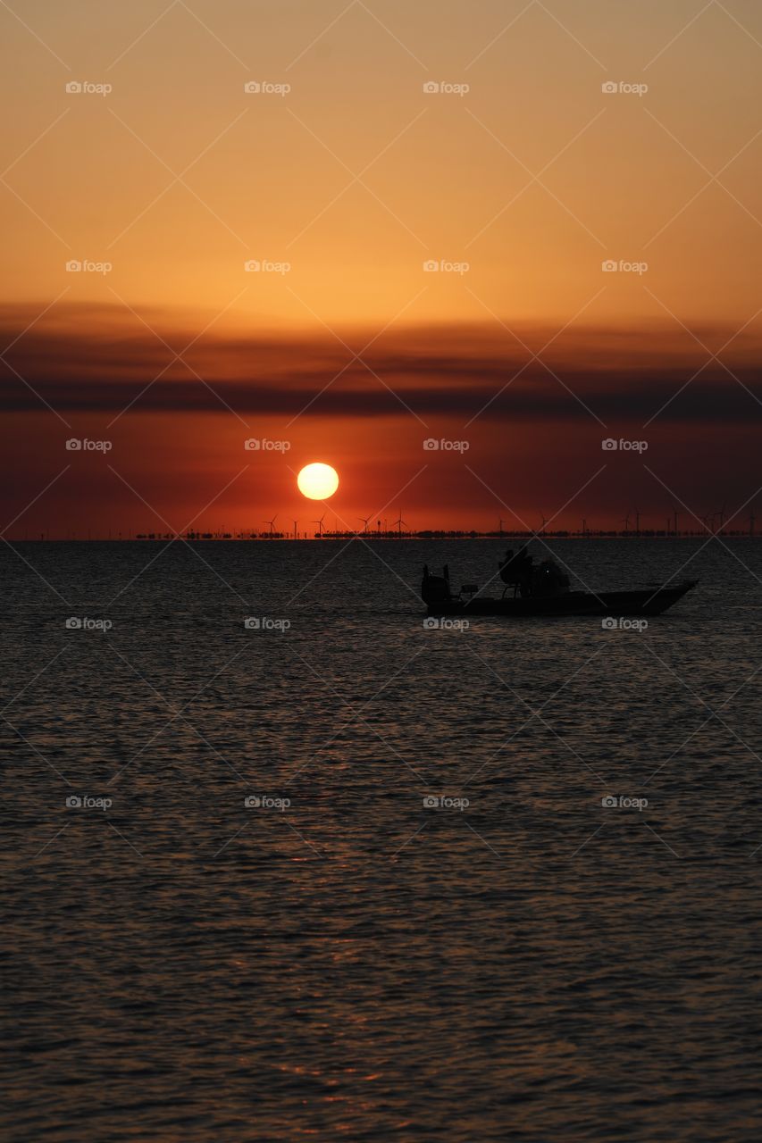Sunset at South Padre Island, Texas