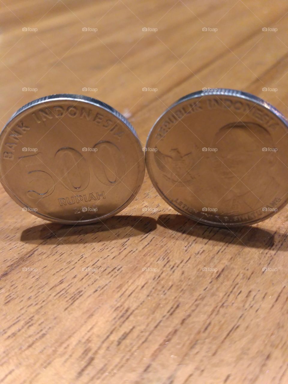 indonesian coins. figure of national hero