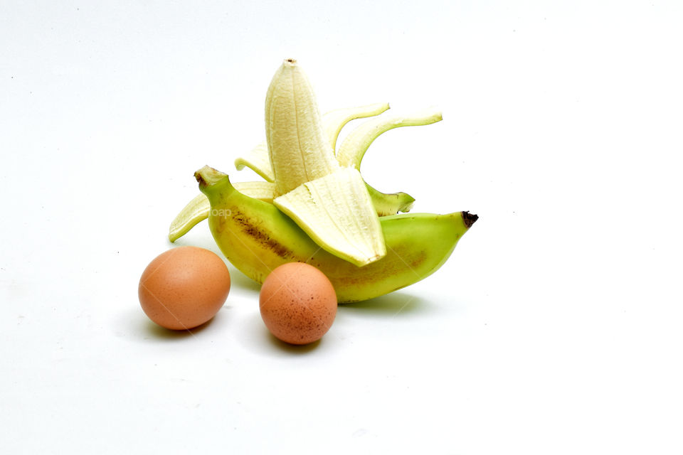 banana and eggs