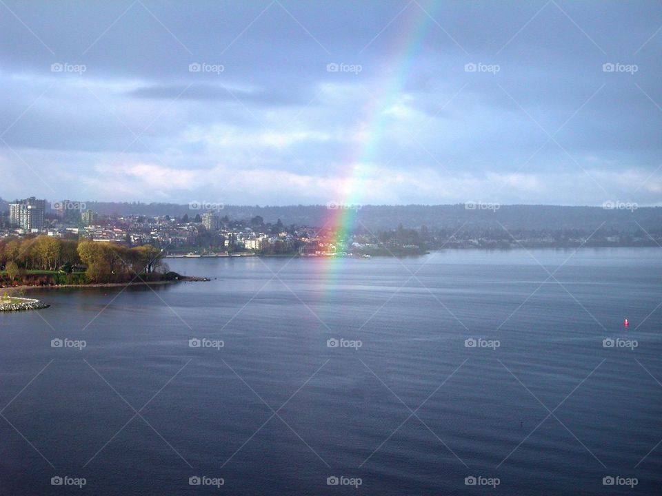 Rainbow over English Bay
