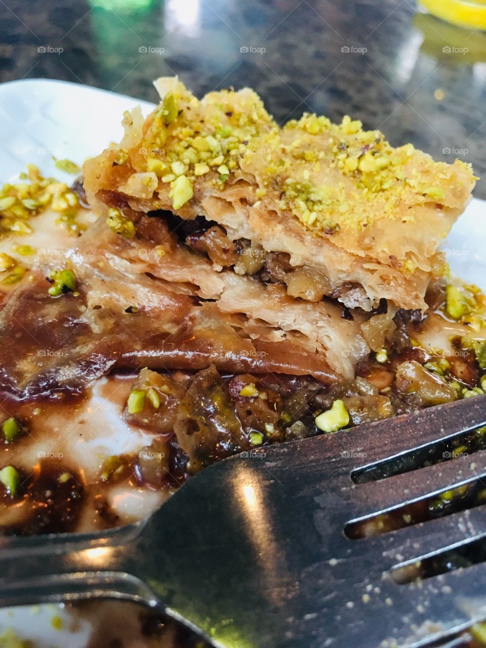 Delicious baklava from Cafe34 Istanbul
