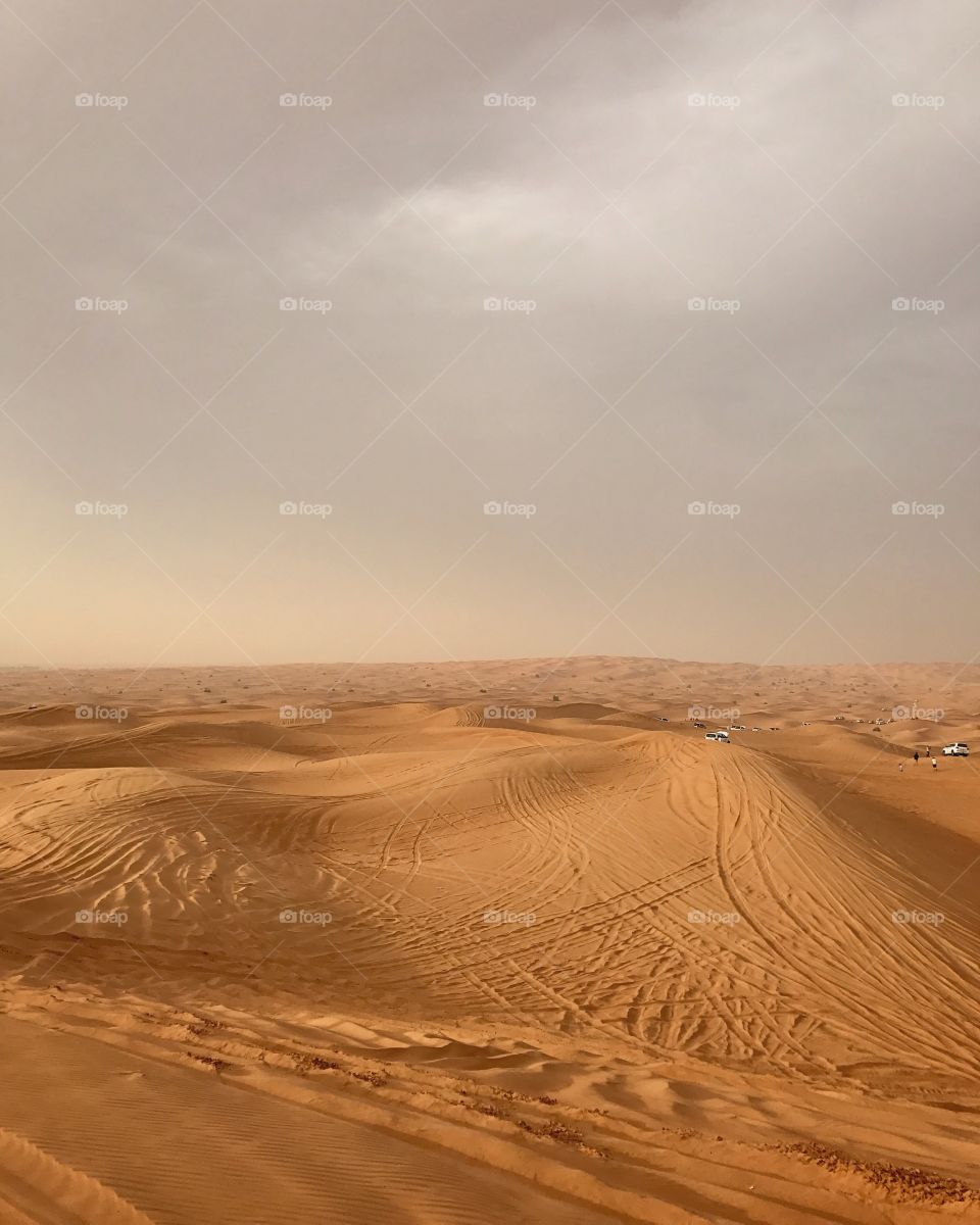 Sand dunes in Dubai 