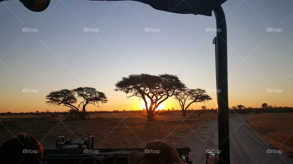 Hwange Sunset. sunset hwange safari