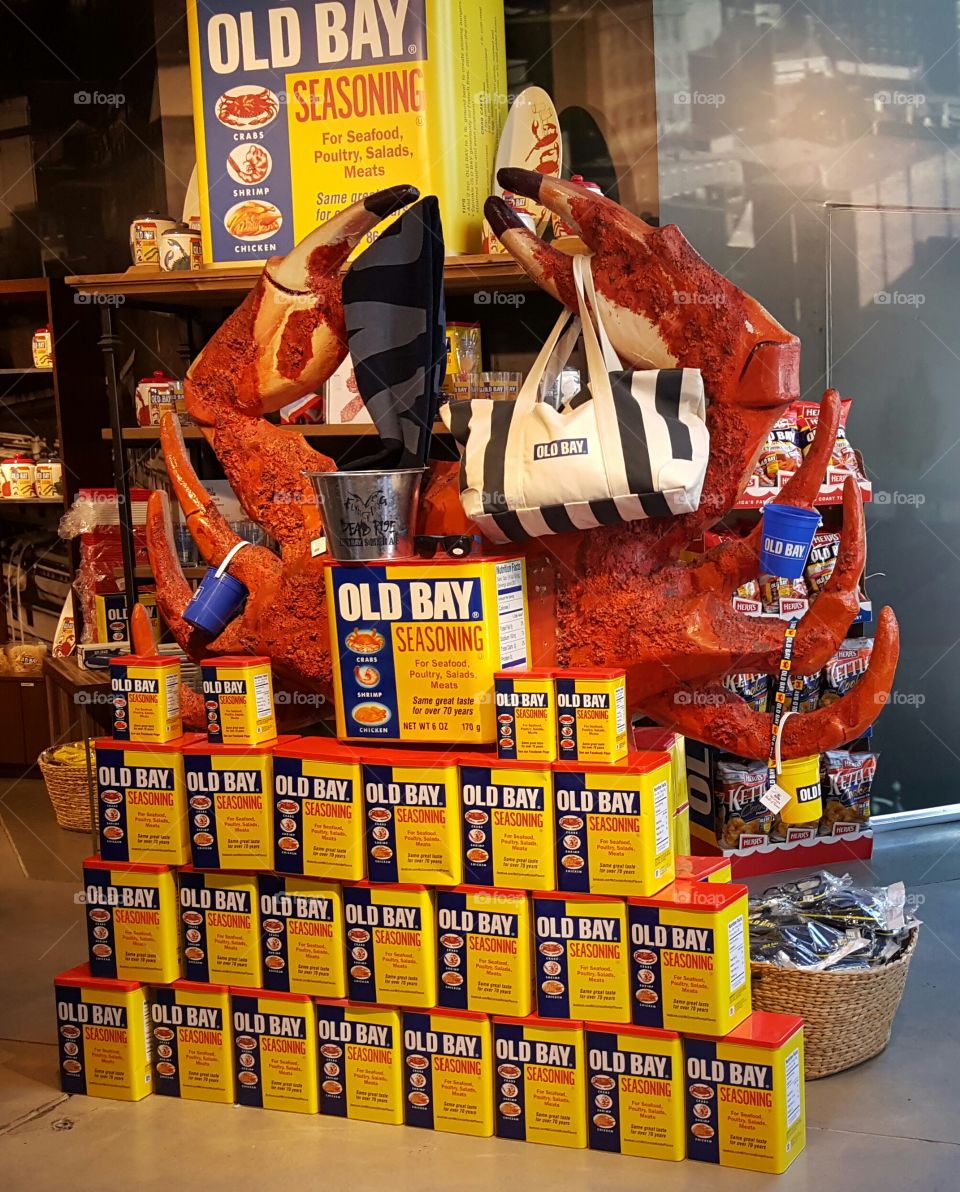Old Bay Display Baltimore
