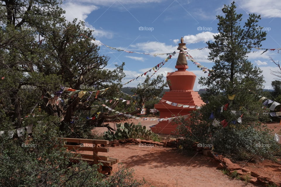 Amitabha Stupa at Peace Park in Sedona, Arizona 