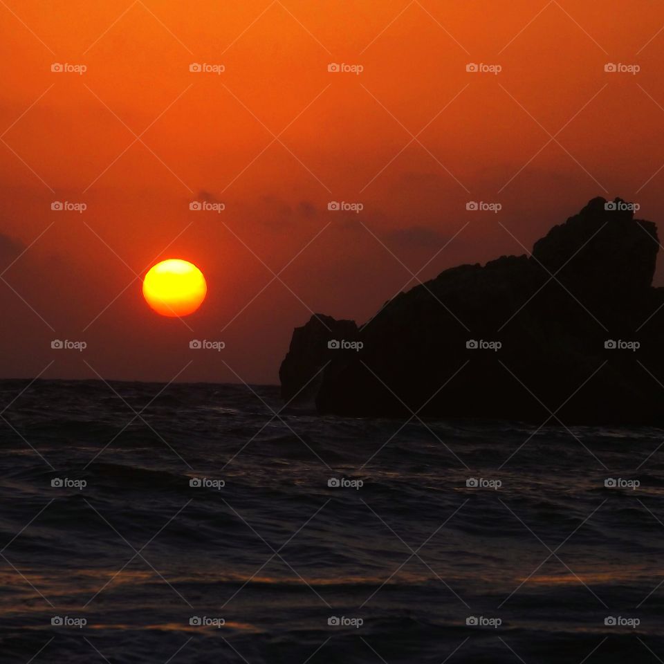 Maltese Sunset. A sunset in Malta
