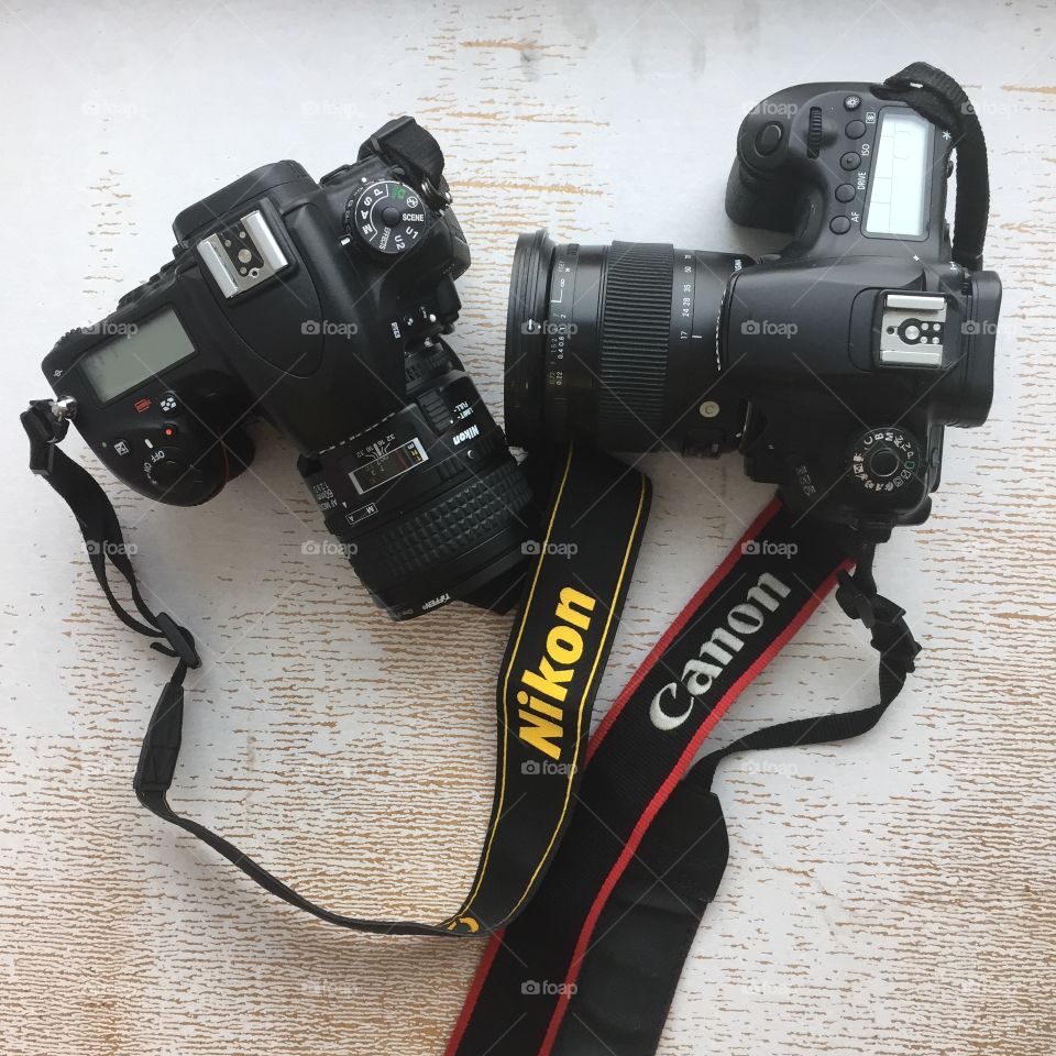 Nikon and canon