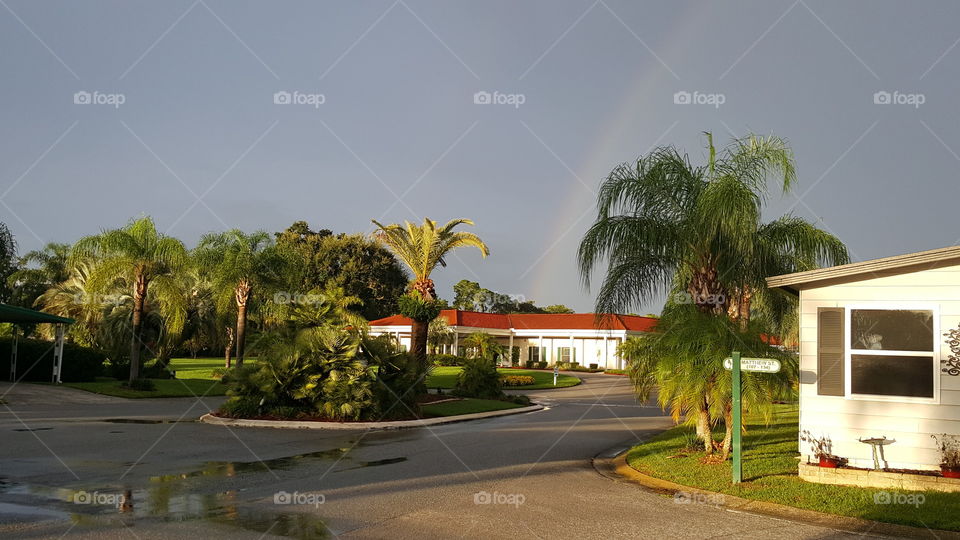 Rainbow after the rain. Florida