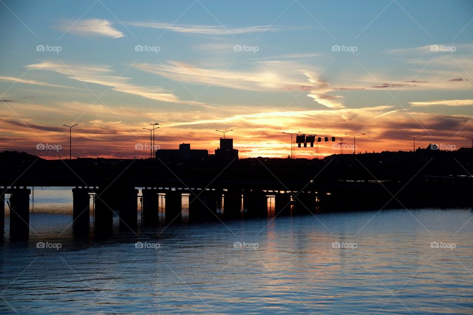 Sunset over Stockholm, Sweden